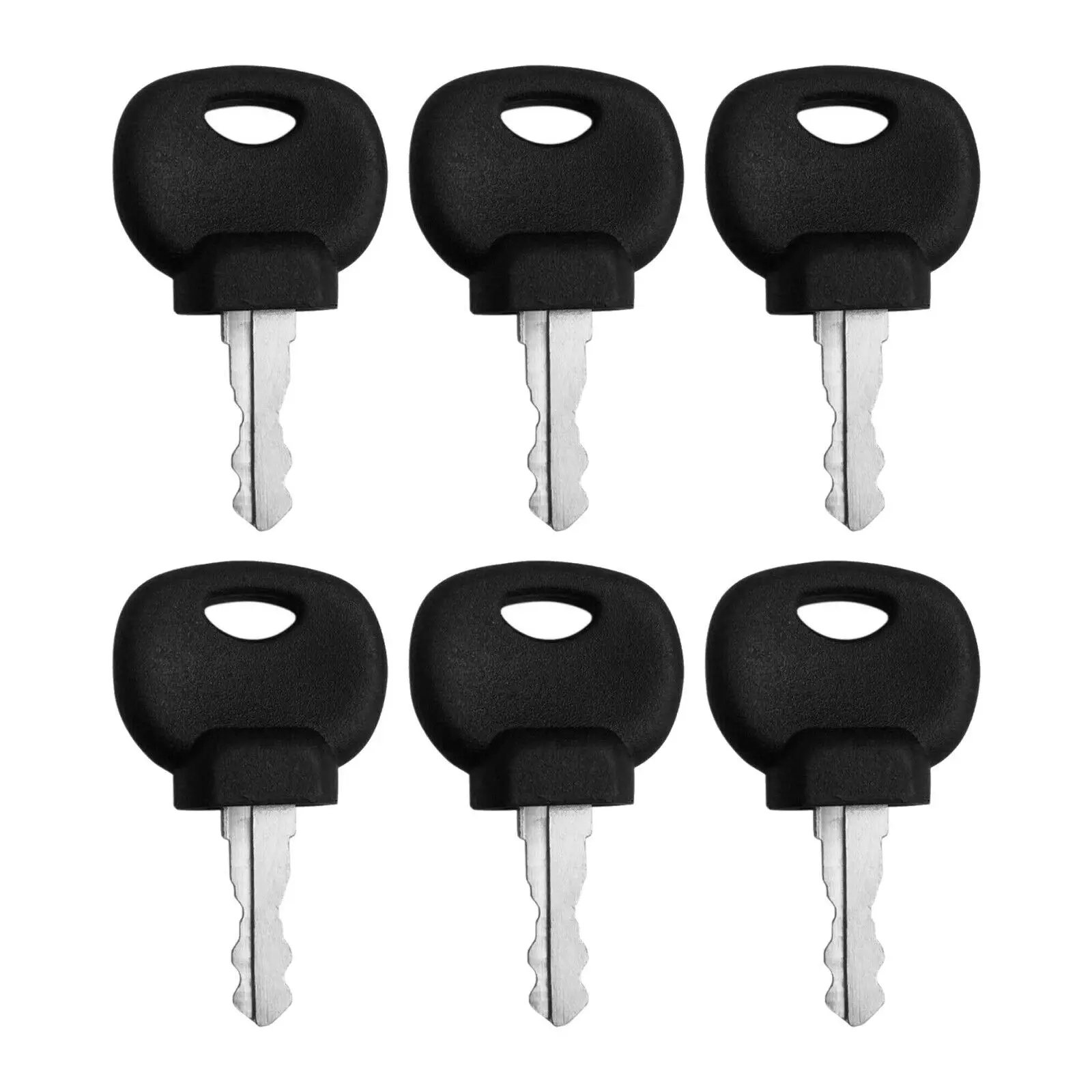 1pcs Key Compact Portable Lightweight Roller Key For BOBCAT BOMAG Black Plastic Hanging Tractor Ignition Device Key