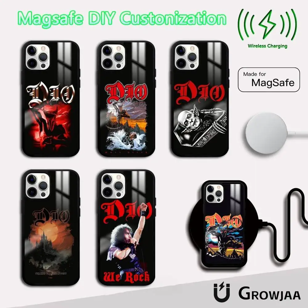 

D-DioES Band Cool Singer Phone Case For IPhone 17 16 15 14 13 12 11 Pro Max Plus Mini Magsafe Mirror Wireless Magnetic Funda