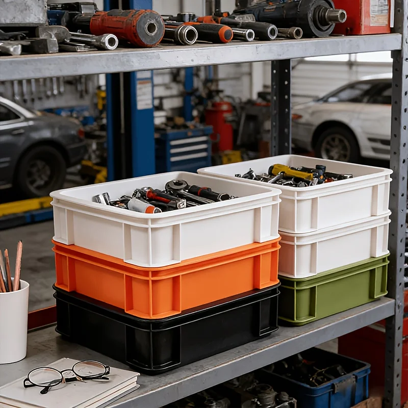 Industrial Vintage Storage Thickened Sturdy Strong Load Bearing Multi Compartment Organizer Stackable Portable Hardware Tool Box