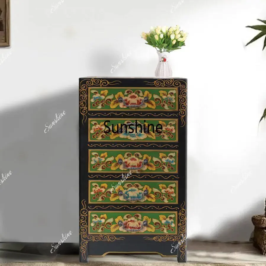 

New Chinese chest of drawers bedroom classical locker