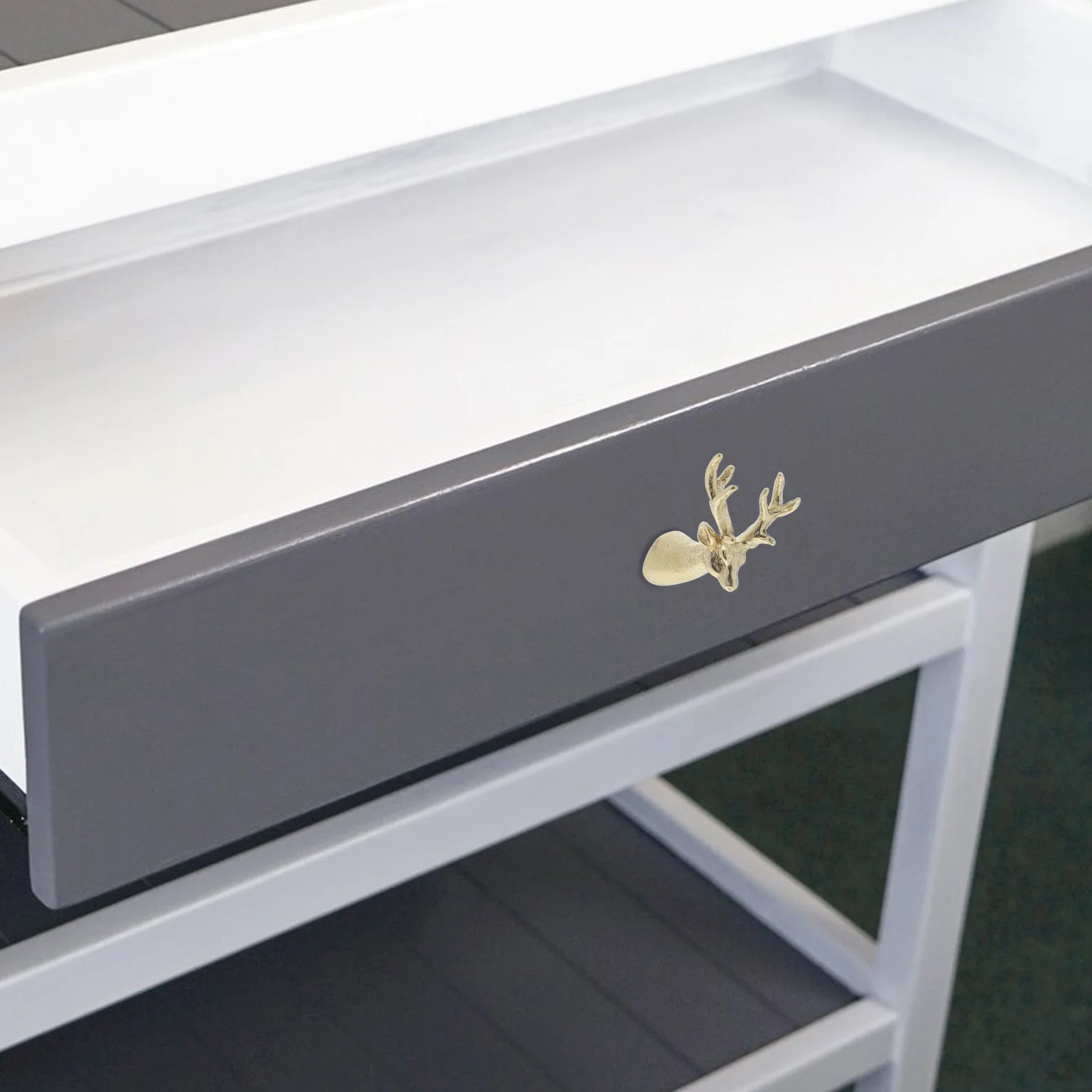 

Deer Head Drawer Handles Decorative Cabinet Door Knobs Rustic Dresser Pulls Furniture Hardware for Home Kitchen