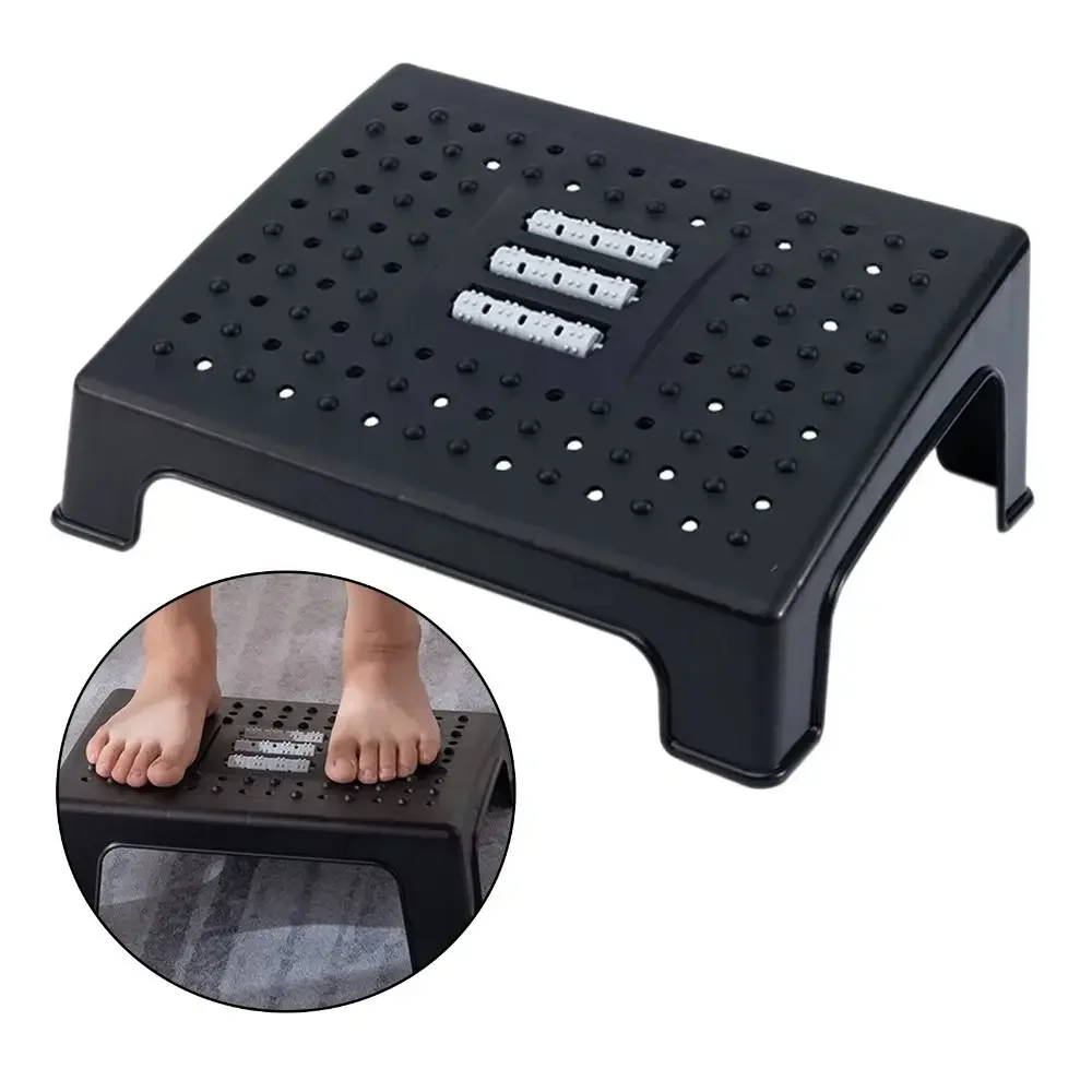 With Massage Rollers Foot Massage Stool Comfortable Ergonomic Foot Rest Versatile Durable Under Desk Footrest Office