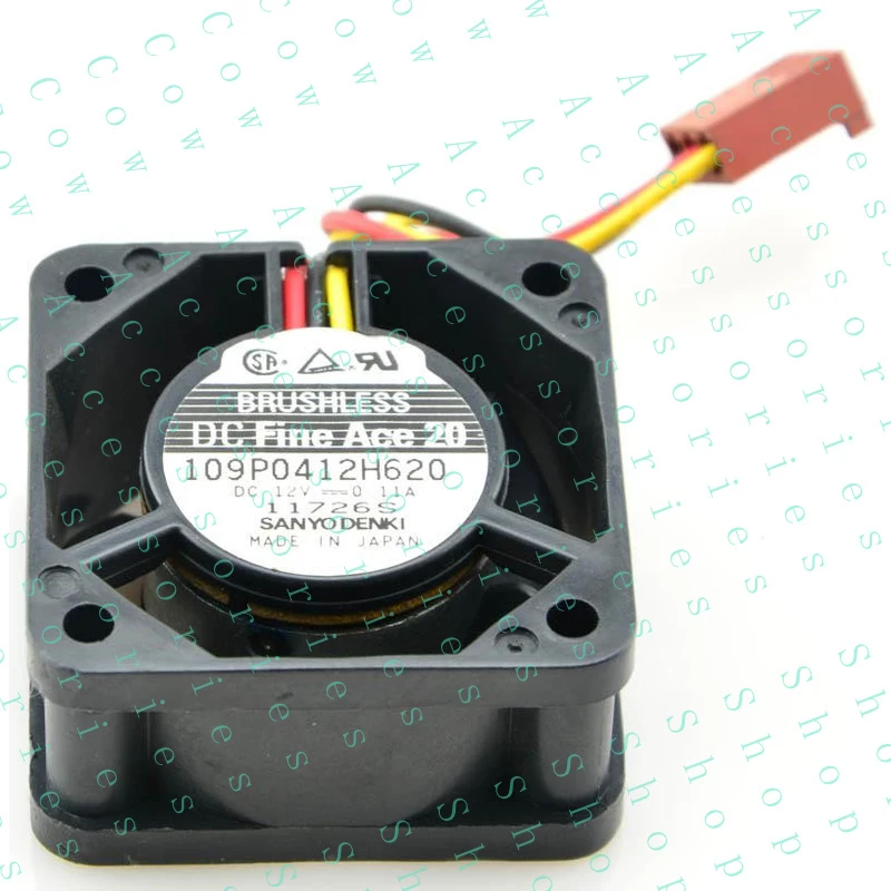 PP+ FOR  San Ace 109P0412H620 40x40x20mm DC 12V 0.11A 3Pin Chassis Cooling Fan
