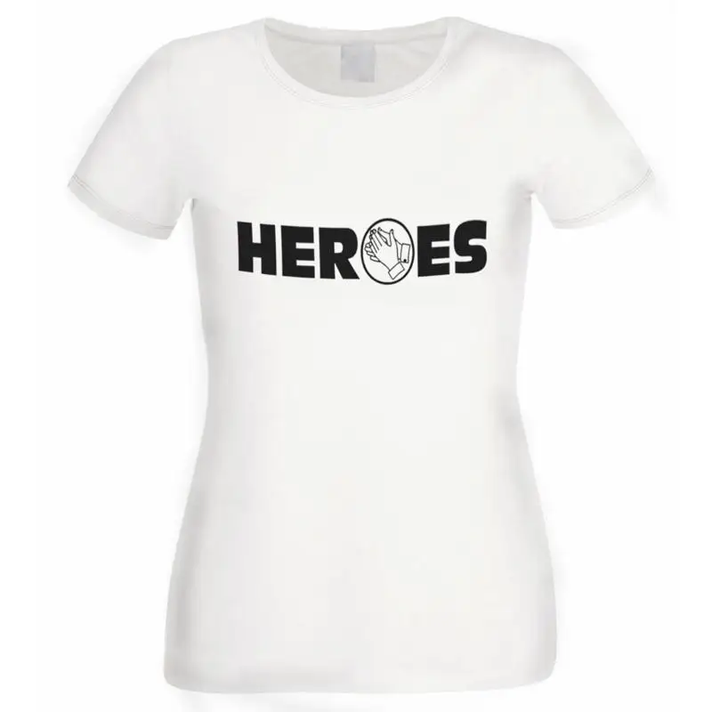 

Heroes Clapping Support Ladies White T Shirt Xtsn160
