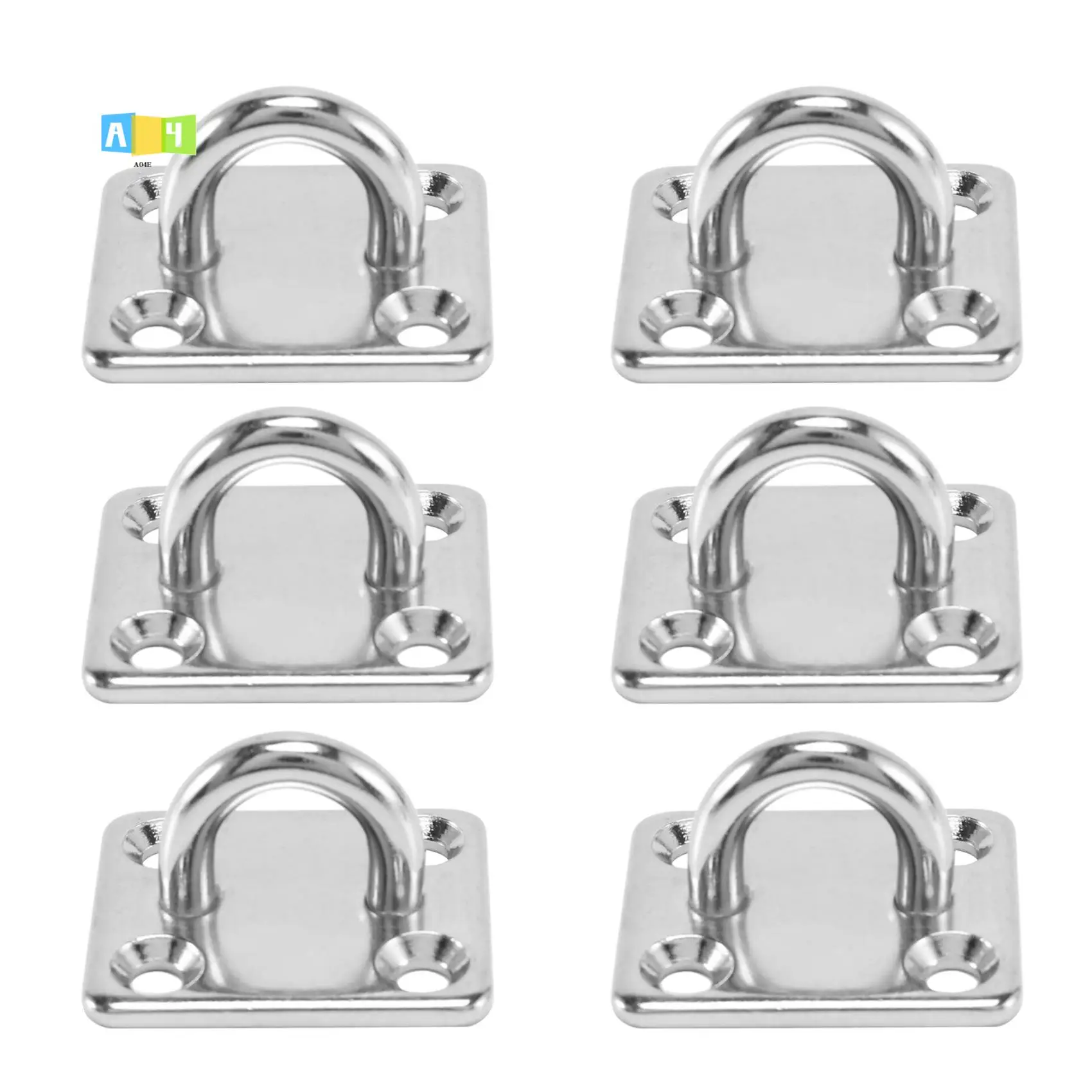 

A04E-304 кольцо из нержавеющей стали толщиной 5 мм, квадратный козырек для паруса, накладка для глаз, такелаж для лодки, 6 шт.