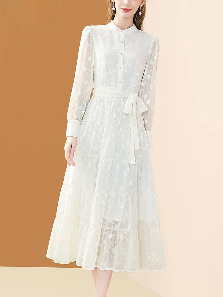 Ele Long Sve Embroi… - image