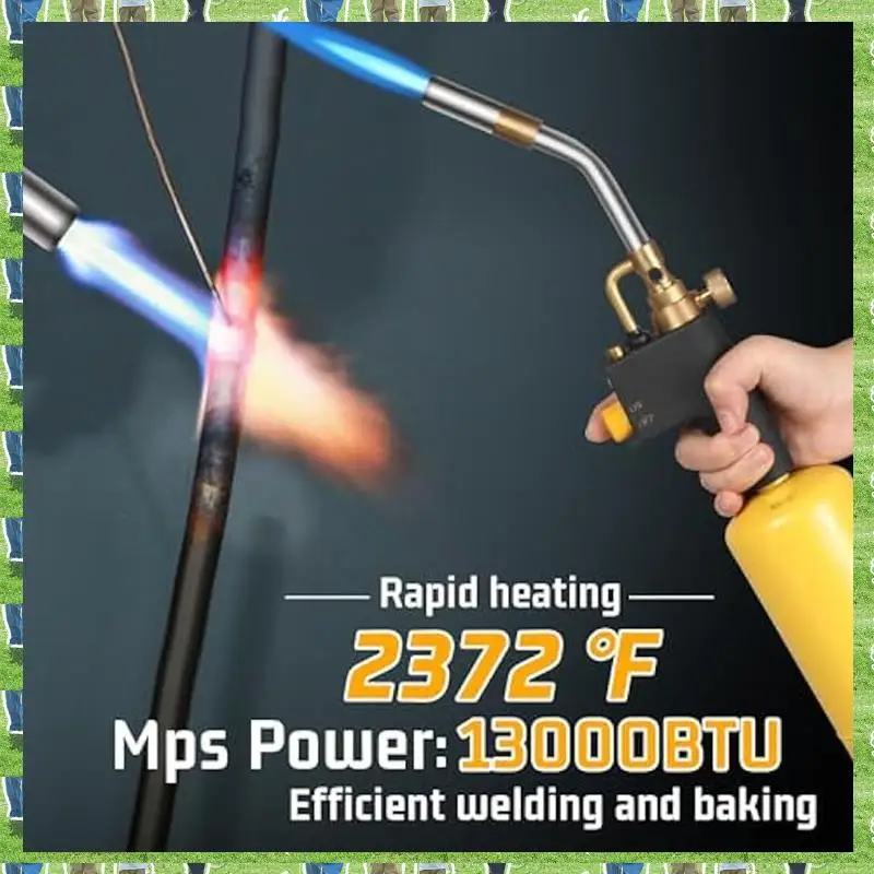 

FTS High Intensity Soldering Torch Head,Portable Trigger Start MAPP Torch Head,Welding Torch For MAP Pro MAPP Propane Tank Durab