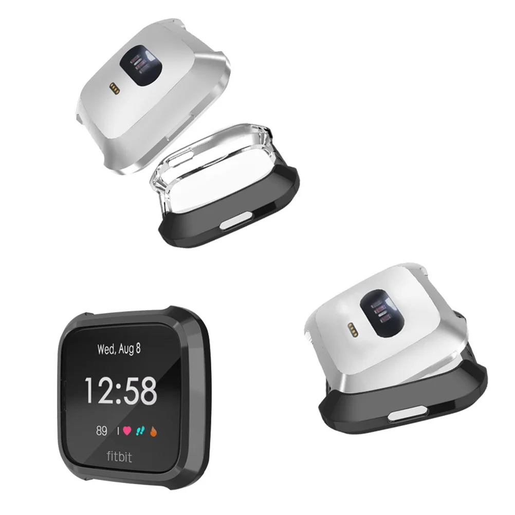 Antiarañazos para cubierta de marco protector, funda de reloj, marco de cubierta de reloj de parachoques duradero negro