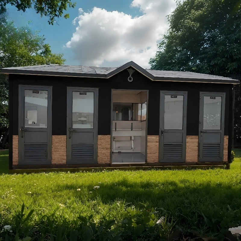 مرحاض متنقل محمول، تصميم بسيط للتخييم في الهواء الطلق، ورشة عمل المزرعة - مادة فولاذية