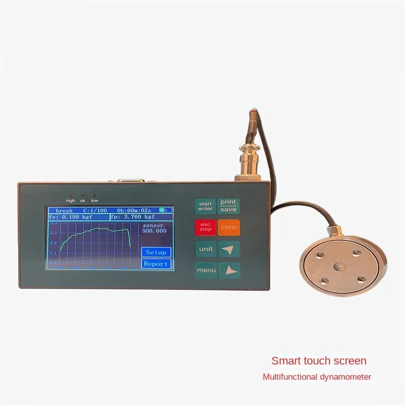 Digital Display Pressure Thrust Calibration Dynamometer Tester High Precision Touch Screen Multi-Function Push-Pull ZT-100N10kg