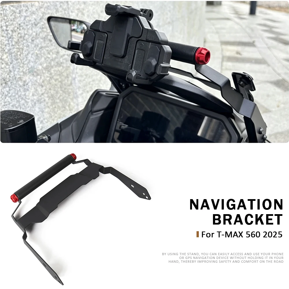 

TMAX560 2025 NEW Motorcycle Accessories Front Mobile Phone Navigation Bracket GPS Mount For YAMAHA T-MAX 560 TMAX 560 T-MAX560