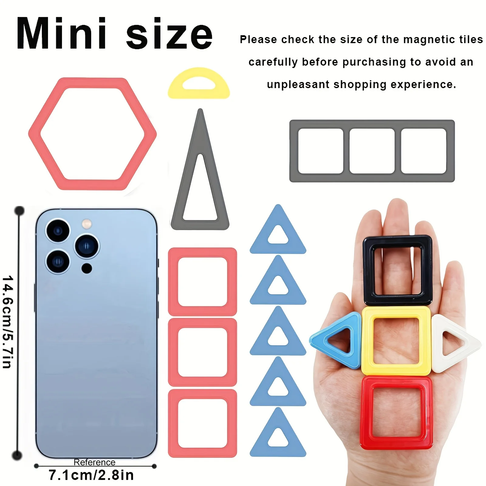 Mini 145Pcs Magnetic Building Tiles 3D Blocks Educational Comstruction Toys STEM Learning Stacking Blocks for Kids Birthday Gift