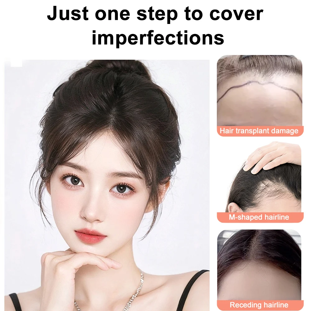 Clip in Bangs Hair 100% Real Human Hair piece for Women Clip on Bangs 360° 3D Cover Wispy Fake Clip in Hair Extensions