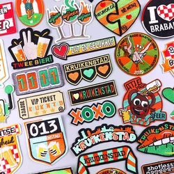 Netherland Carnival Patches Kruikenstader Emblem Embroidery Patches For Clothing Sew On Applique Tilburg Patch DIY