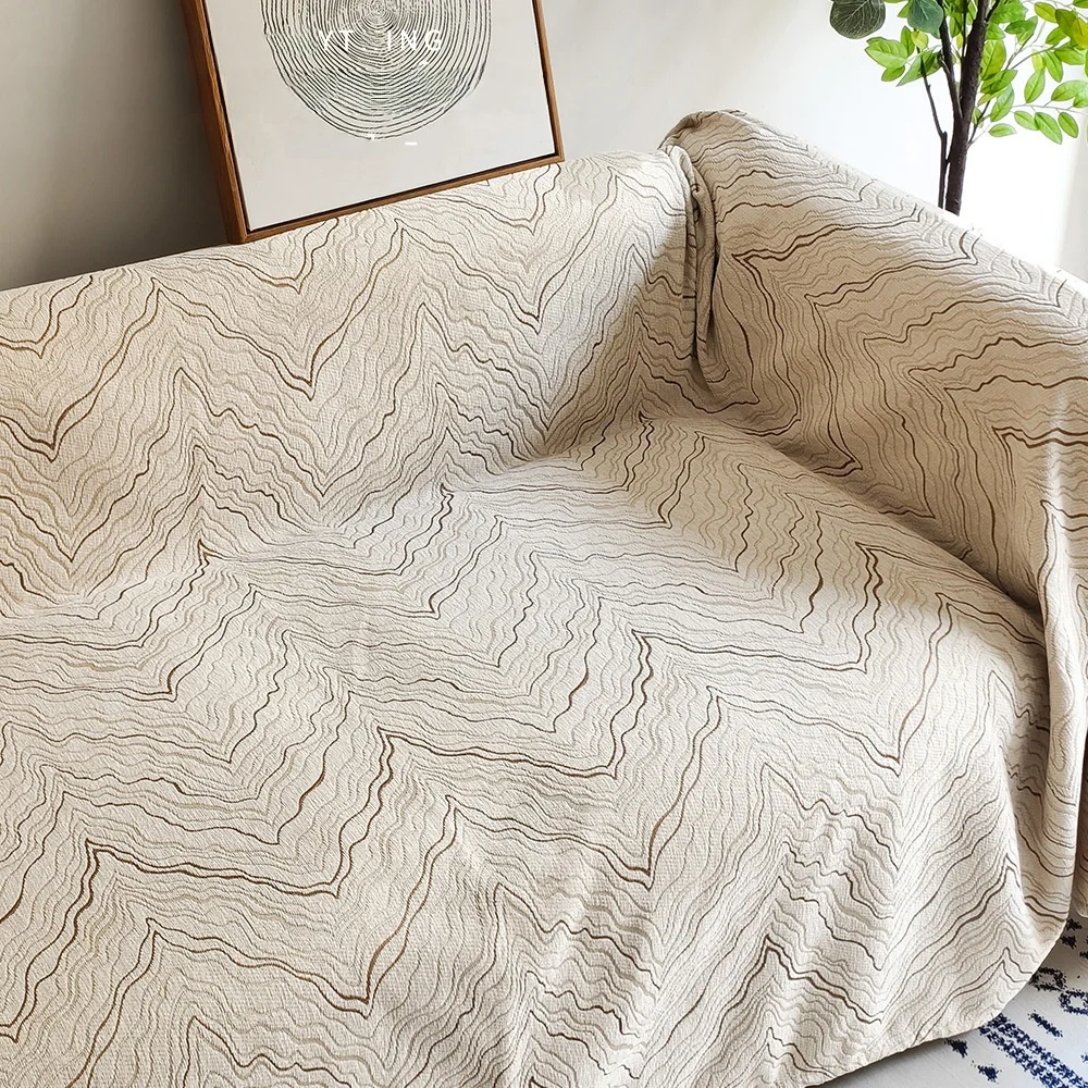 

Чехол для дивана, полноразмерный, защитный, от царапин и пыли, в современном стиле, с полосатым узором