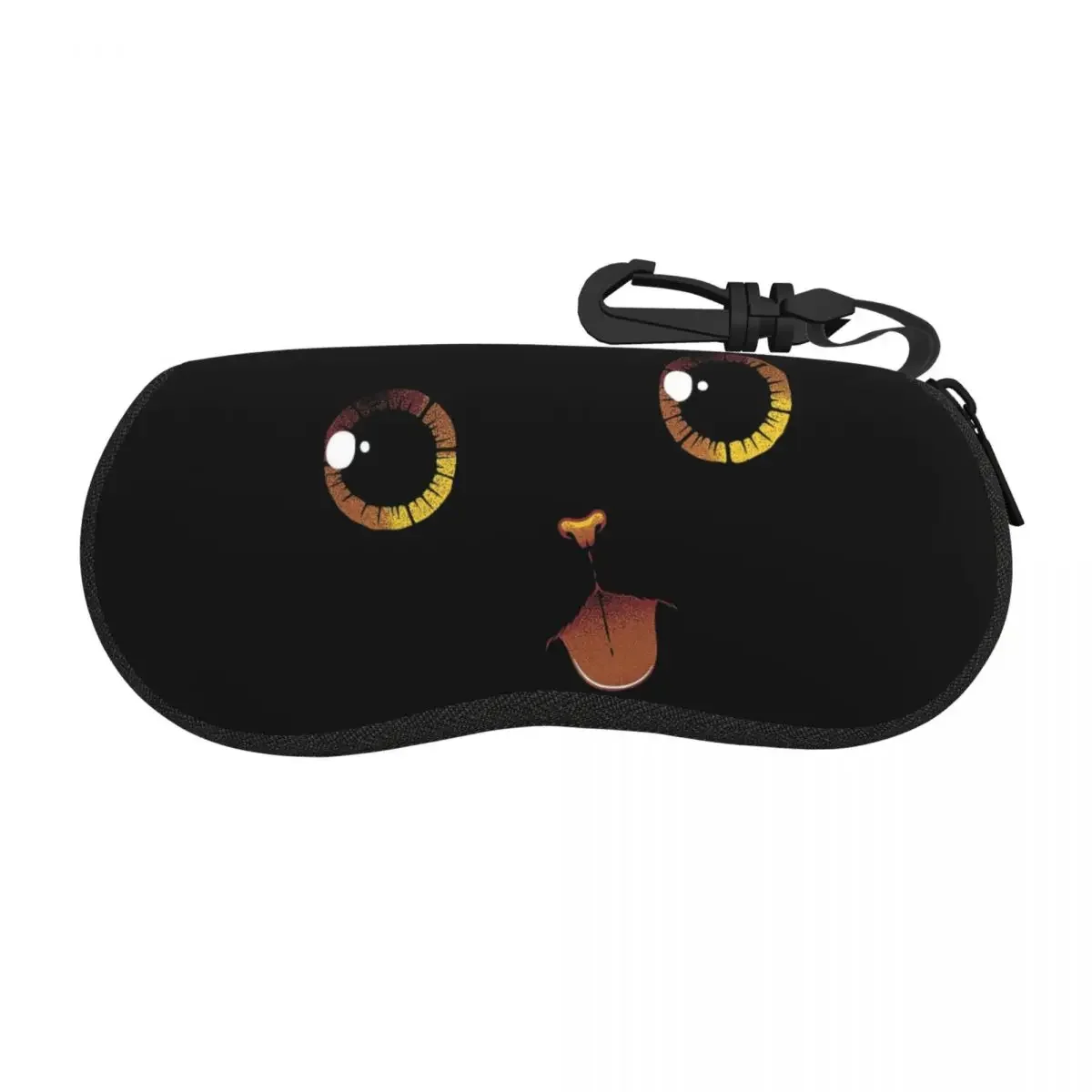 

Cute Black Cat Minimalist Tongue By Tobe Fonseca Shell Glasses Case Protective Sunglasses Box Women Men Soft Eyeglass Bag Pouch