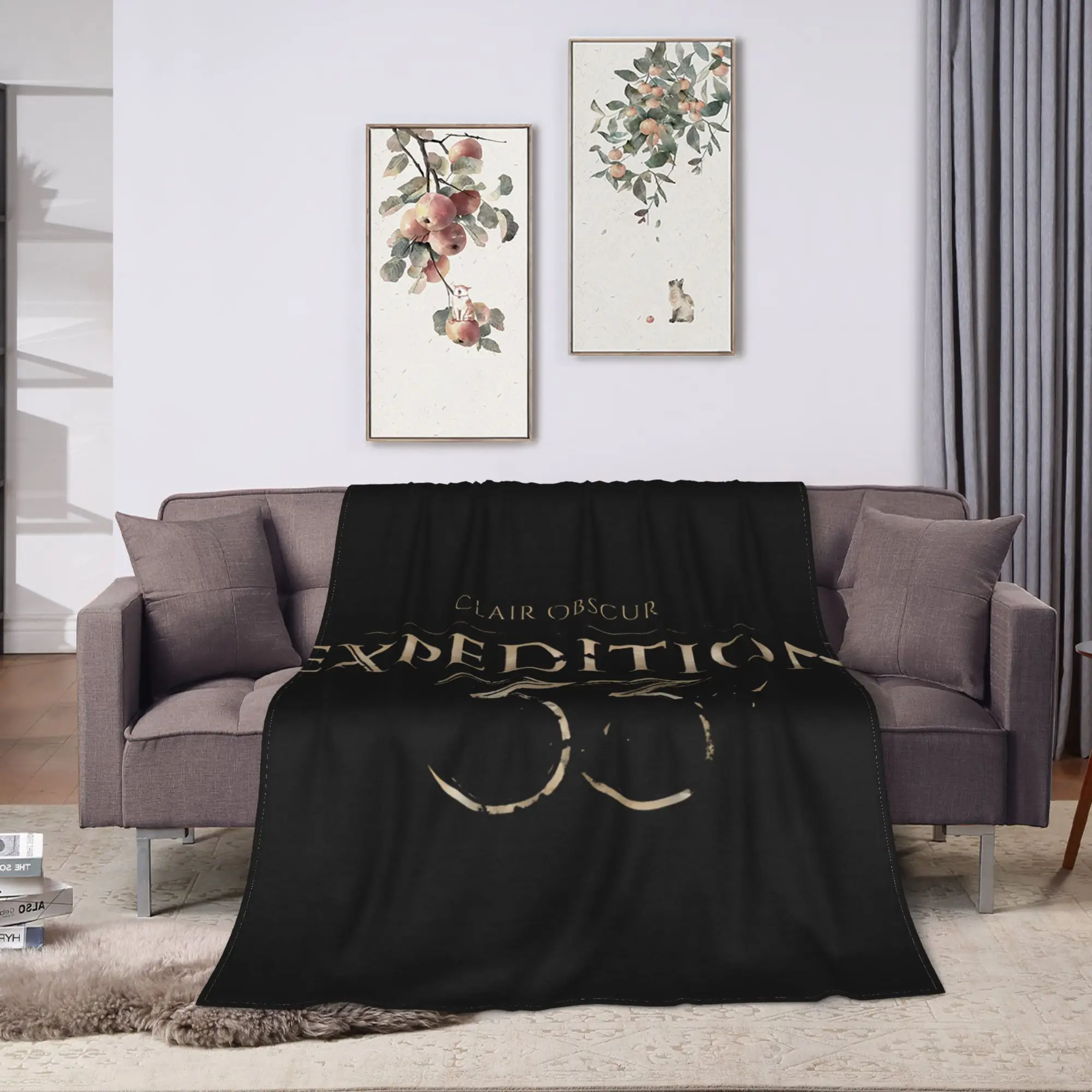 Clair Obscur Expedition 33 Game Blanket  Soft Warm Funny Plush Throw Blanket Kids Adult Couch Chair Flannel Bedspread Bed Cover