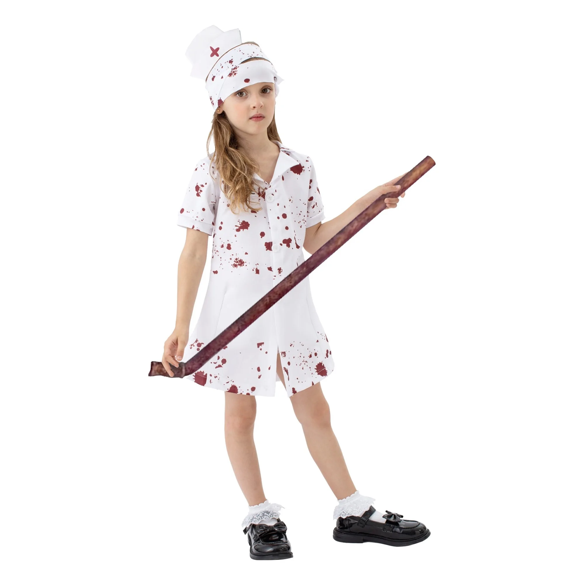 Zombie-Doktor-Kostüm für Jungen, gruseliger Langarm-Mantel, Masken-Set, Halloween-Anzieh-Outfits für Kinder