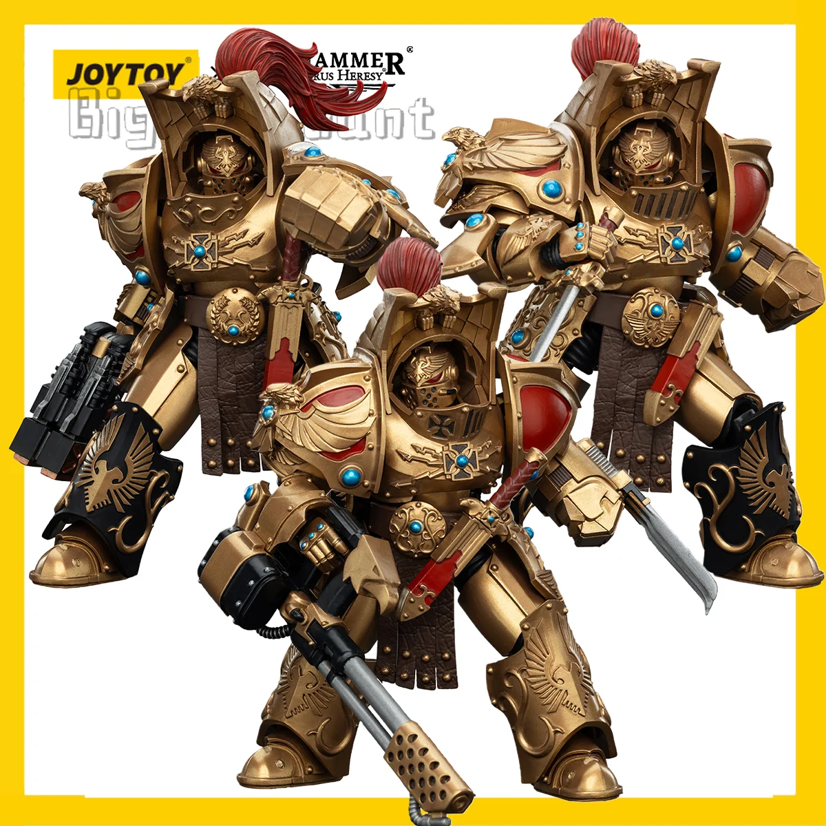 [Pre-order] JOYTOY 1/18 Warhammer 30K  Action Figure Legio Custodes Aquilon Terminator Squad 3PCS Model Model Toy Gift