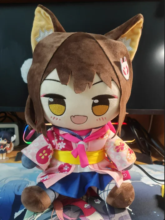 

2025 New Anime Blue Archive Kuda Izuna Cosplay 35CM Plush Doll Cute Stuffed Cartoon Pillows Christmas Gifts Boys Girls