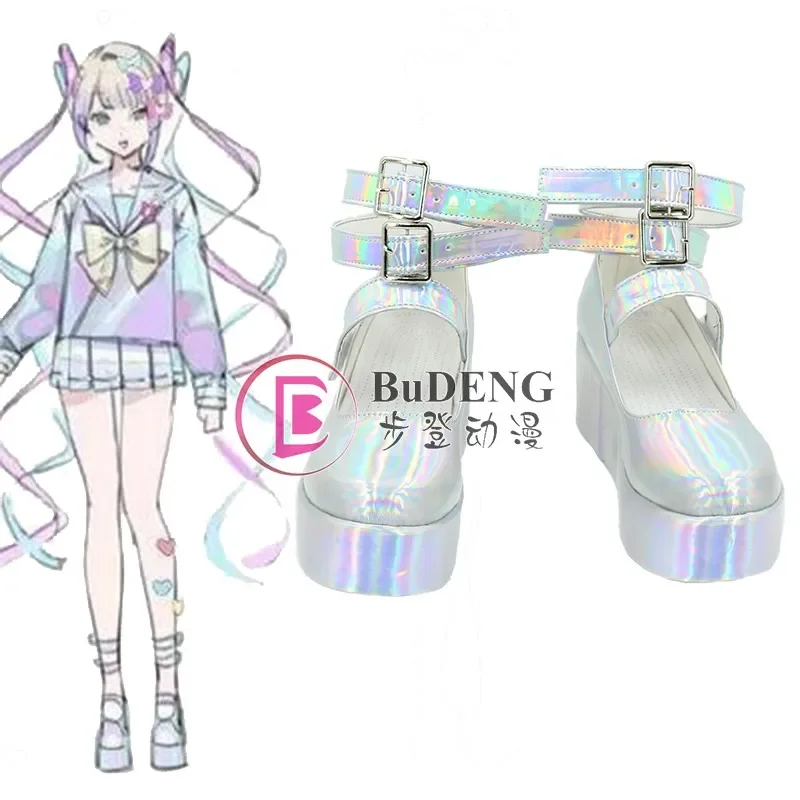 Game NEEDY GIRL OVERDOSE Cosplay Shoes Kawaii Angel-chan KAngel Carnival Custom Made Boots