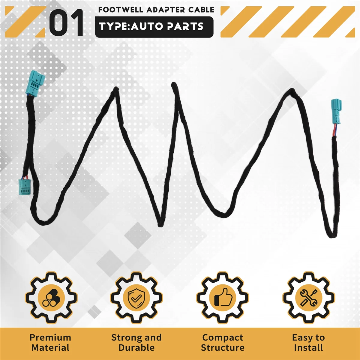 

Автомобильные аксессуары Автомобильная подсветка со светодиодной подсветкой AC/радио для ног Y-образный адаптерный кабель Div