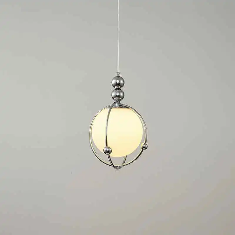 Bauhaus Bedroom Bedside Chandelier Milky White Glass Planet Lamp Medieval Industrial Style Corridor Aisle Living Room Chandelier