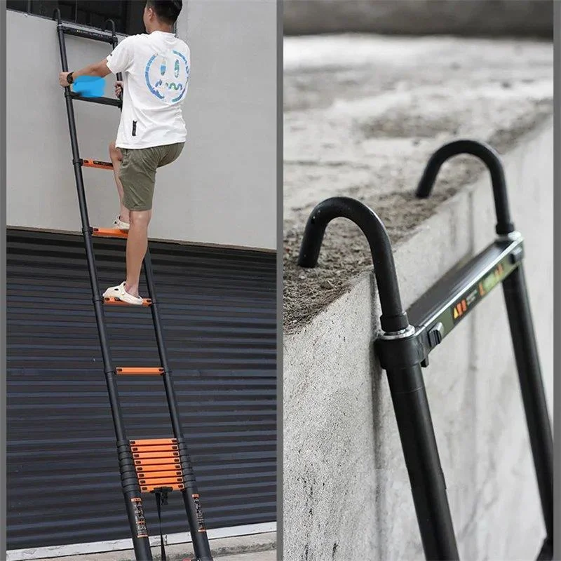 Aluminum Alloy Telescopic Ladder Herringbone Ladder Home Thickened Folding Ladder Portable Multifunction Lift Engineering Stairs