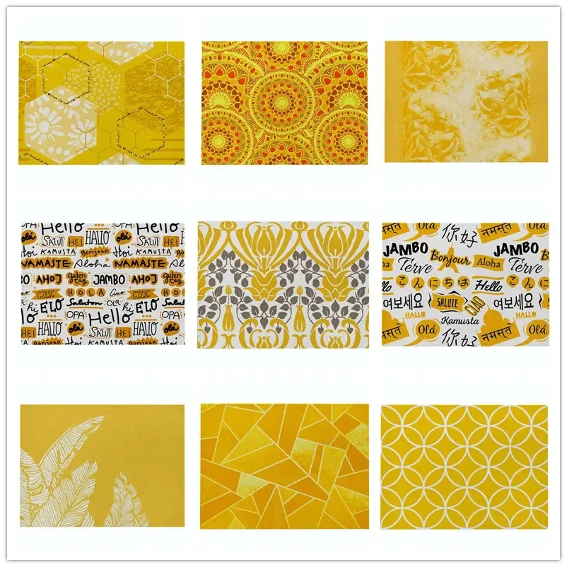 

1 шт. 【Simple Yellow Charm】Салфетка для стола с принтом в желтой гамме, термостойкая и моющаяся, для дома и кухни, подставка под тарелку и подстаканник