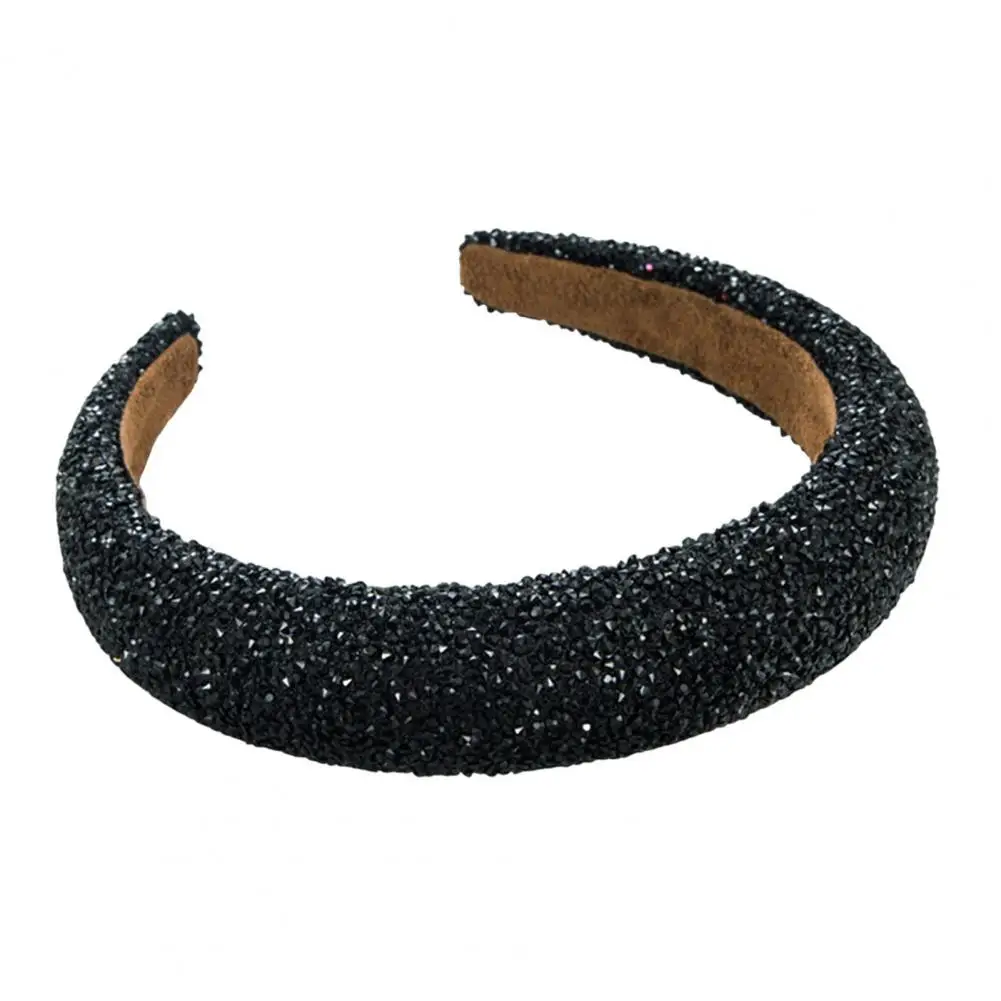 Hair Hoop Lightweight Elegant Rhinestone Hair Hoop for Women Luxury Headband with Heightened Design Lightweight for Stylish