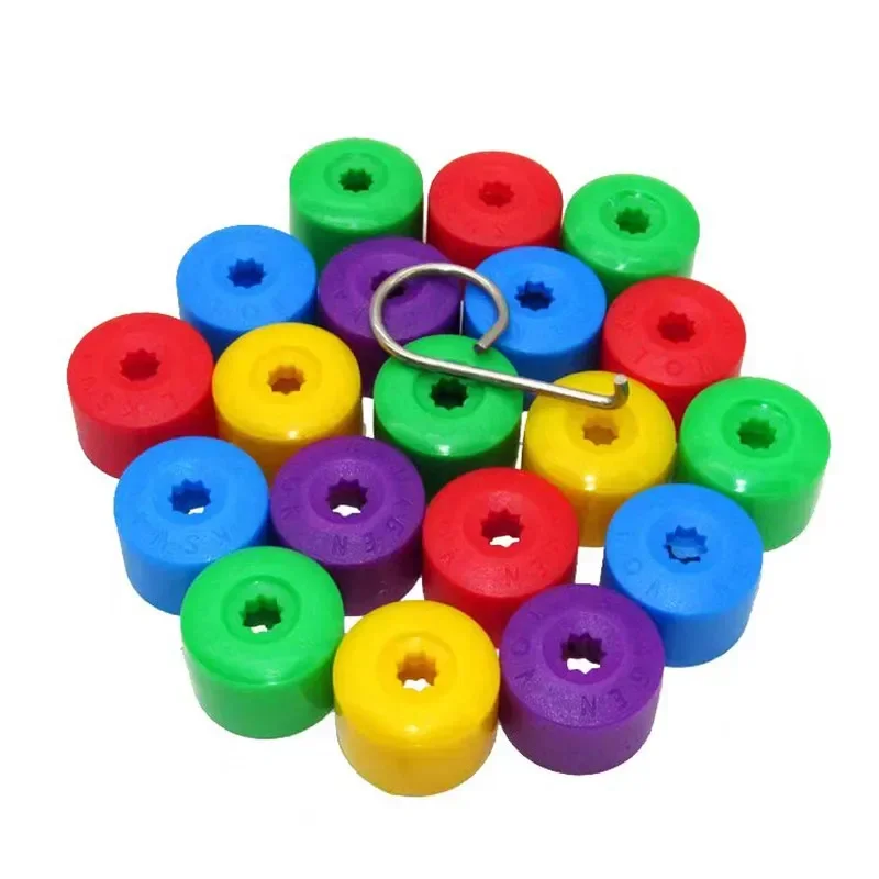 20Pcs Car Wheel Cover Hub Nut Bolt Covers Cap 17mm Auto Tyre Screws Exterior Protection Universal Nut Bolt Dust Accessories