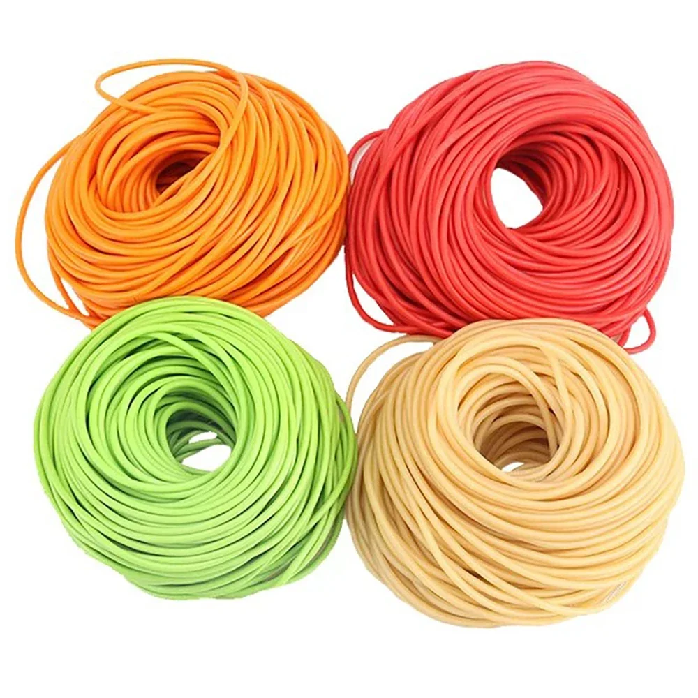 5M Plain Colour Latex Slingshot Rubber Tube Hunting And Shooting High Elastic Accessories With A Diameter Of 2mm X 5mm