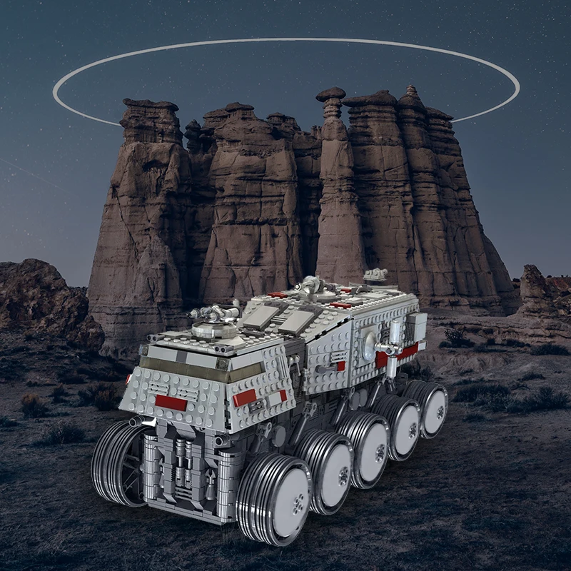 

Stock Moc-0261 Ucs Juggernaut Red Tank, комплект строительных блоков для штурмового автомобиля, сборка колесницы, модель игрушки для детей, подарок