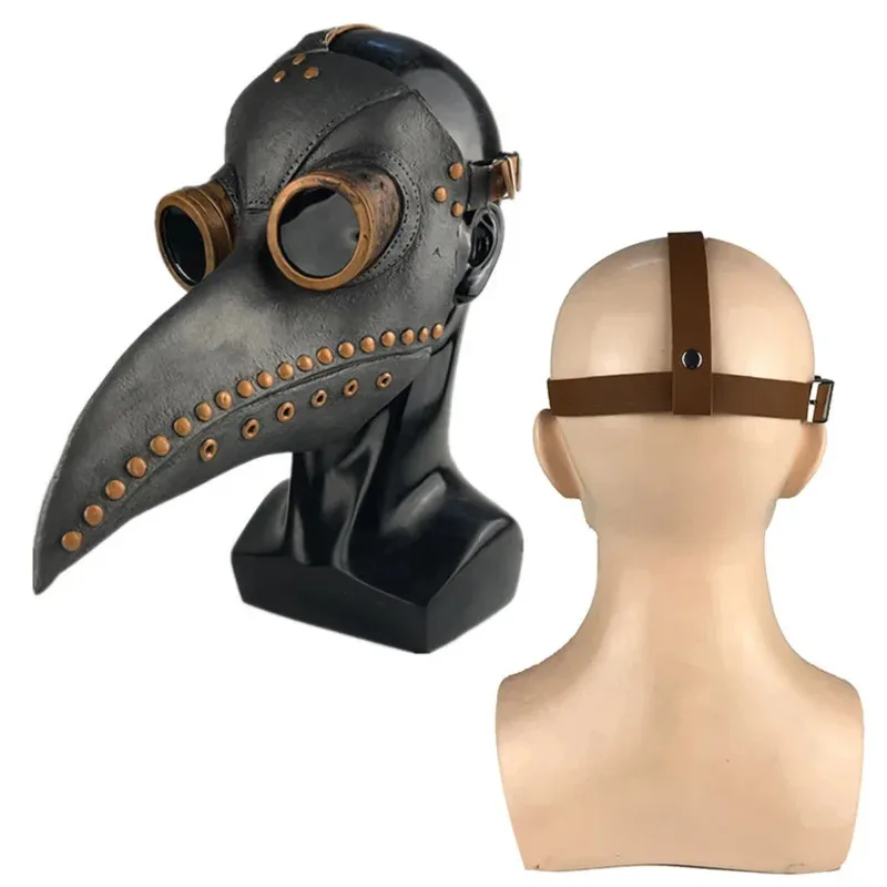 

Plague Doctor Reaper Kids Cosplay Carnival Halloween Costume for Kids Black Death Costume Plague Doctor Mask Steam Punk M IB5