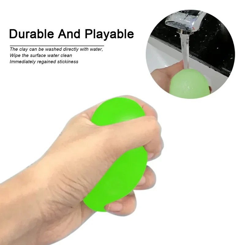 Stick Wall Ball Fluorescent Squash Xmas Sticky Target Ball Decompression Throw Fidget Toy Kids Gift Novelty Stress Relief gifts