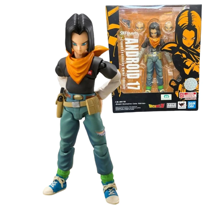 

Bandai S.h.figuarts Dragon Ball Android No 17 Event Exclusive Color Edition 13Cm Pvc Action Figure Model Collector Toy Gift﻿