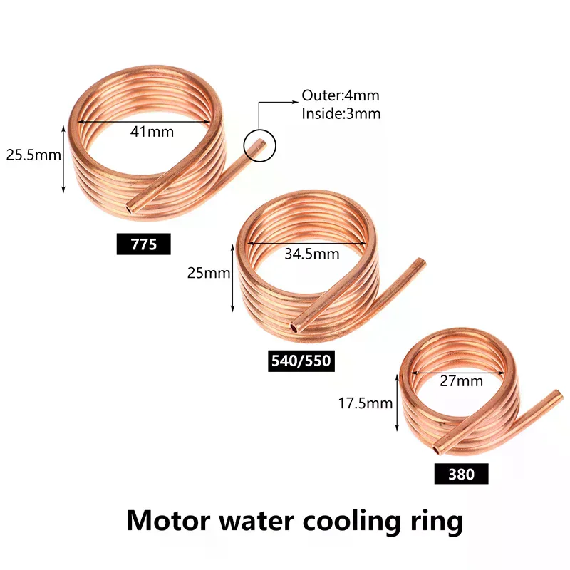 380 540/550 775 Brush Motor Water Cooling Jacket Water Cooling Ring For DIY Brush Motor RC Boat