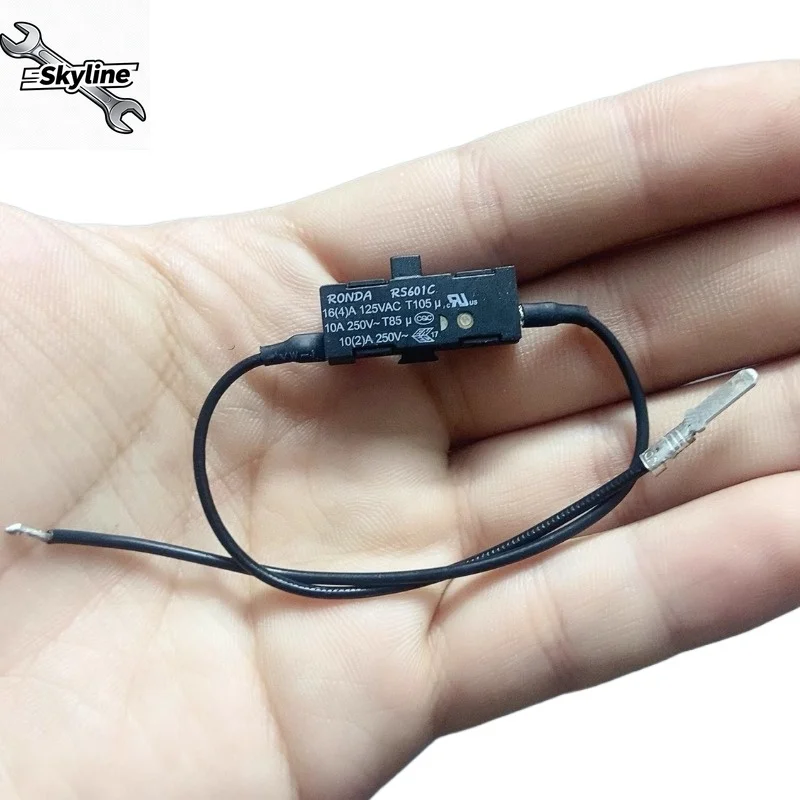 1 piece of hair dryer power switch with wire toggle sliding push plate switch diy use