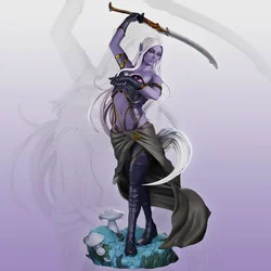 Eilistraee Miniature Figure 1:24 Resin Model Kit Unpainted Plastic Model Kit Anime Figure A592