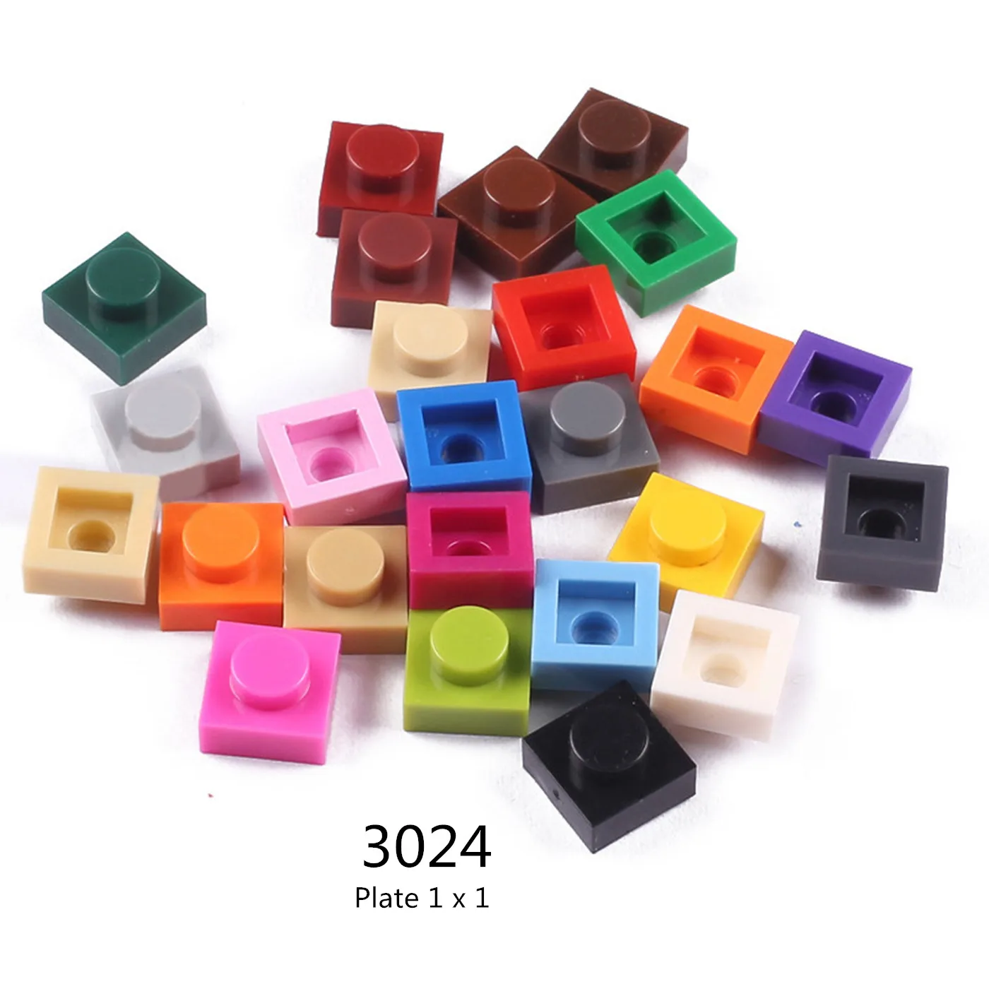 1 Pcs Buildings Blocks 3024 Plate 1 x 1 Brick Collections Bulk Modular GBC Toy For High-Tech MOC Set