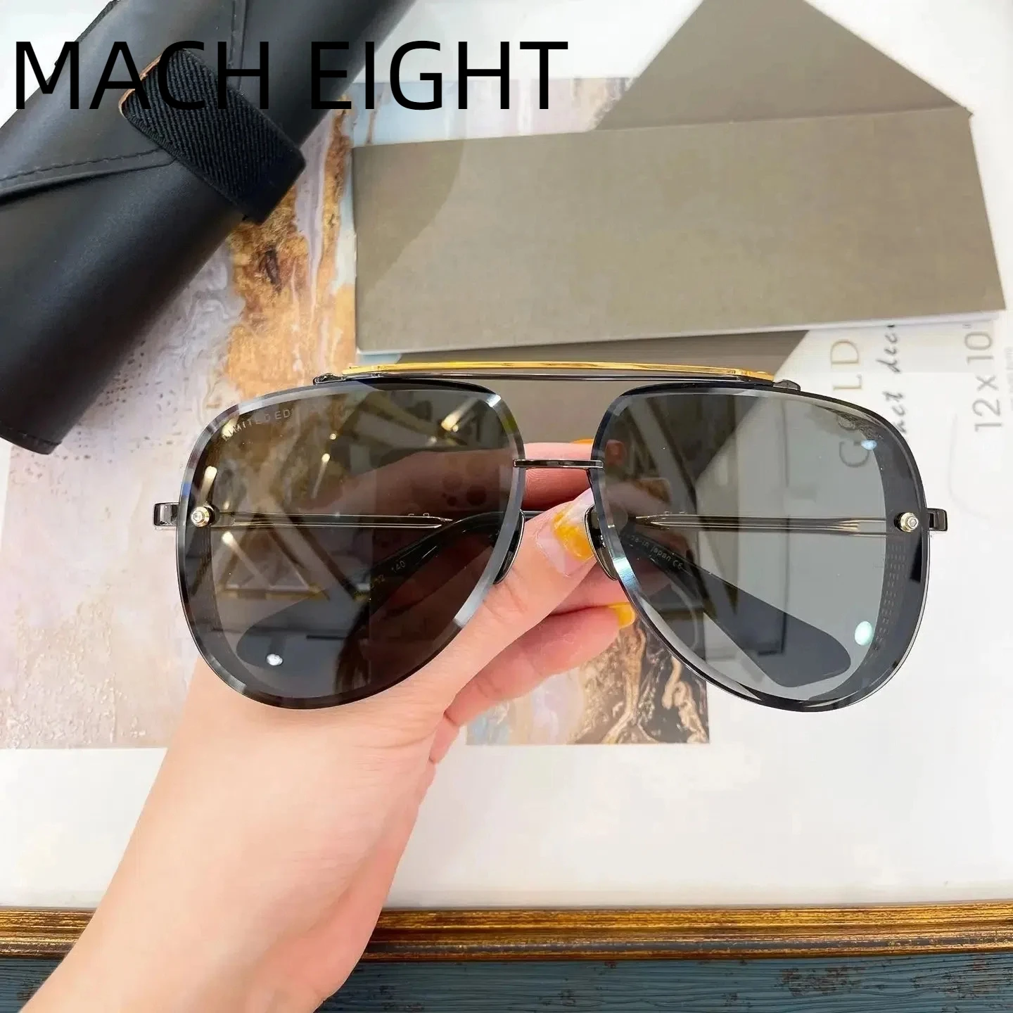 

Original MACH EIGHT LIMITED EDITION Oval Alloy Frame UV400 Men Sunglasses Classic Premium Vintage Popular Women Couple Eyewear