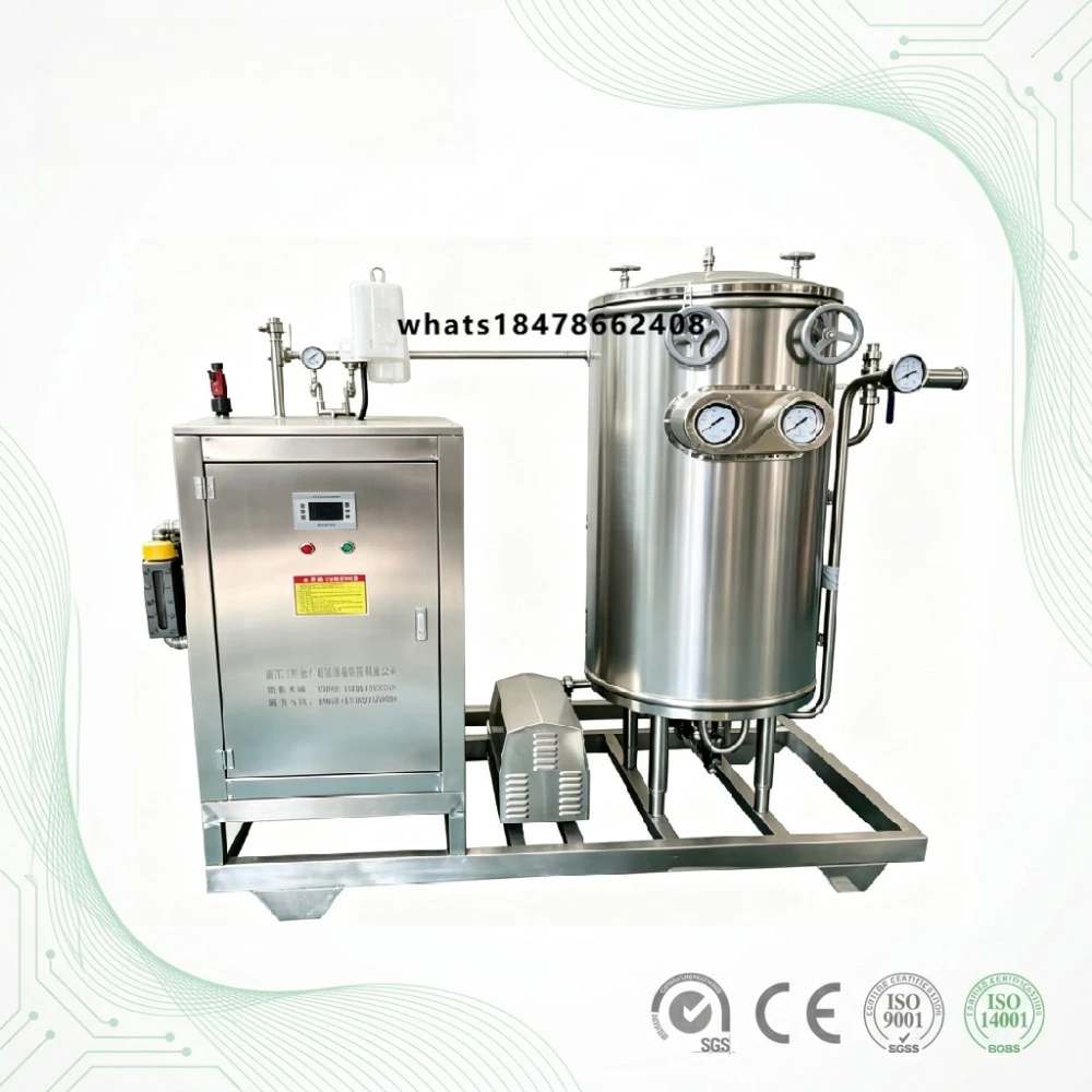 1000L/H Coil UHT Sterilization Equipment Auto Constant Temperature Liquid Food Sterilizer for Beverage Dairy Workshop