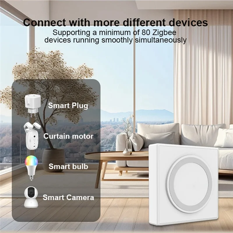 

SUNRI-1 шт. Tuya Matter Thread Hub Zigbee Smart Home Bridge Matter Gateway Hub Siri Voice Control Белый для Google Alexa Homek