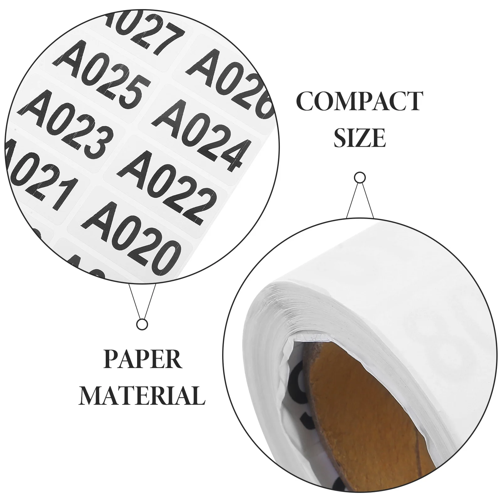 

1 Roll Self Adhesive Number Labels Sequentially Numbered Stickers -A999 for Warehousing and Production Inventory Tracking