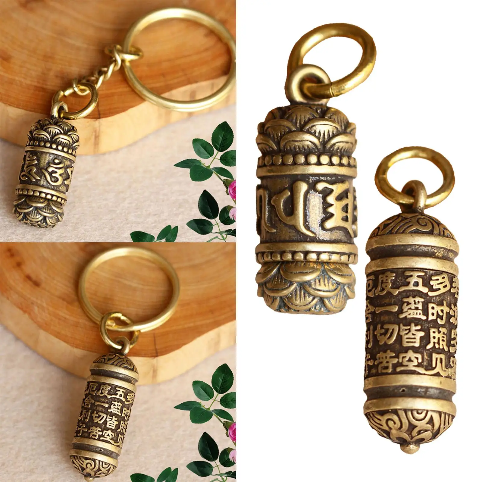 Brass Buddha Sutra Pendant Ornaments for Necklace Bracelet Jewelry Making