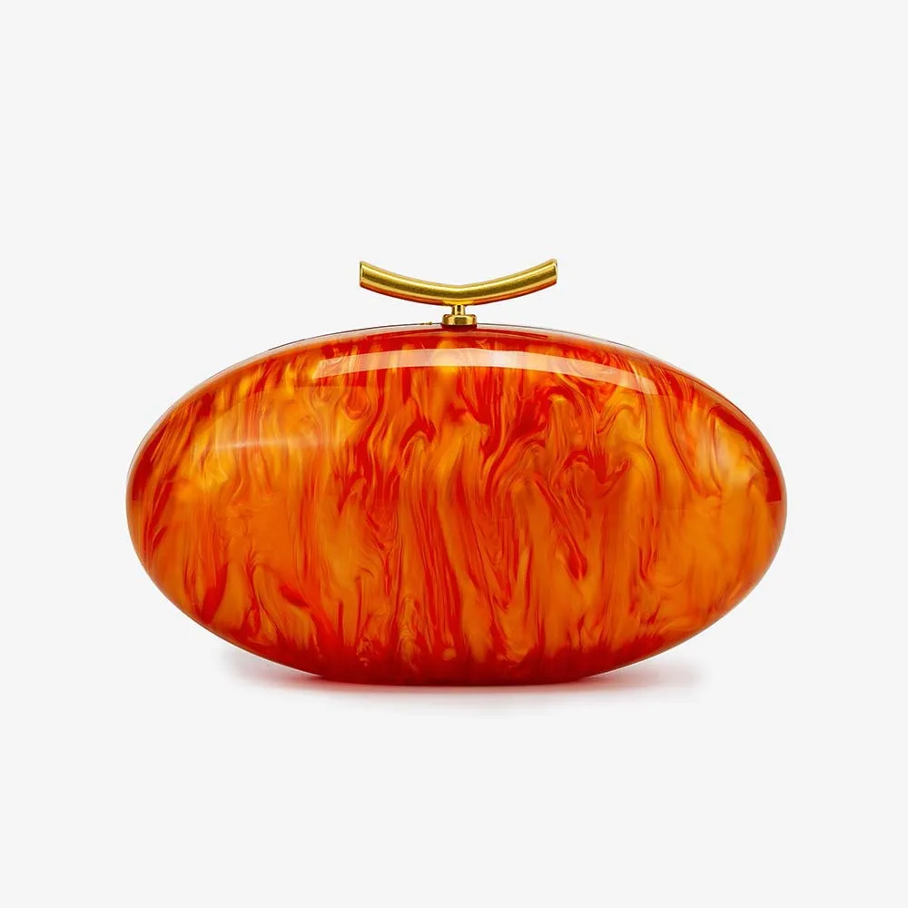 New Women's Single-shoulder Crossbody Bag, Unique Shell-shaped Acrylic Bag, Stylish for Wedding and Dinner Party Handheld Use