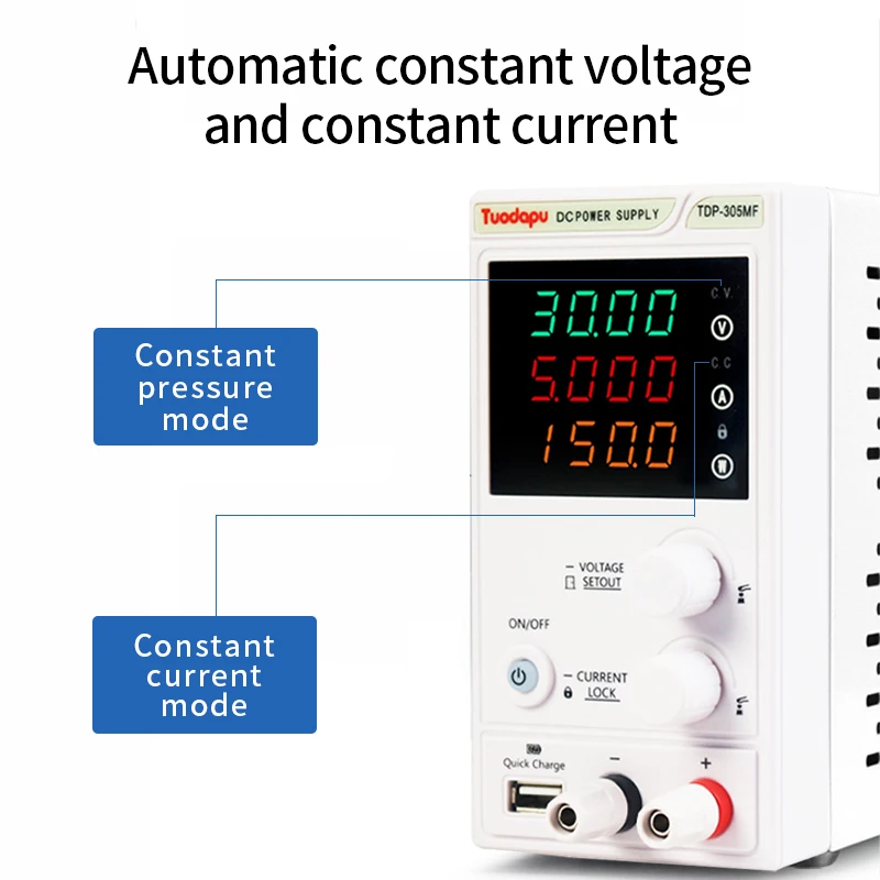 Imagem -04 - Tuodapu Ajustável dc Fonte de Alimentação 100v 3a Laboratório Bancada Interruptor Regulador de Alimentação 220v 110v