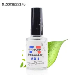 10ml desengordurante líquido para unhas falsas/gel uv/esmalte/adesivo/decorações, acessório de arte de unha de manicure de remoção rápida