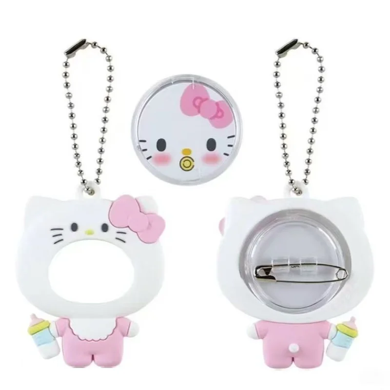 Gantungan Kunci Botol Susu Hello Kitty My Melody Blind Box Lucu Bergaya Kartun, Liontin Tas, Badge, Empeng, Mainan Trendi, Hadiah Liburan yang Menarik