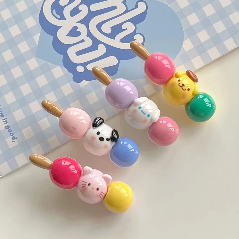 Cinnamoroll Kuromi Pompompurin My Melody Pochacco Hello Kitty Sanrio Cute Candy-Colored Candy Cane Duckbill Clips Anime Gift